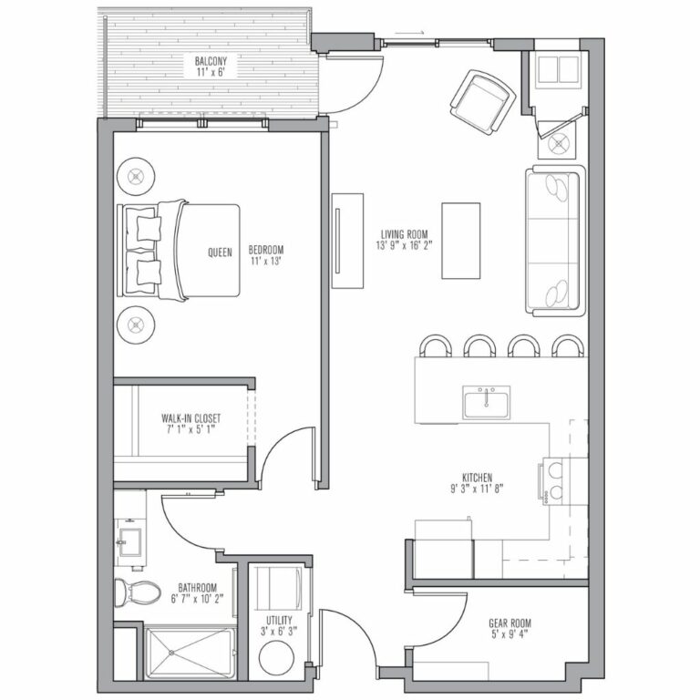 Loomis - Floor Plan Style 1D