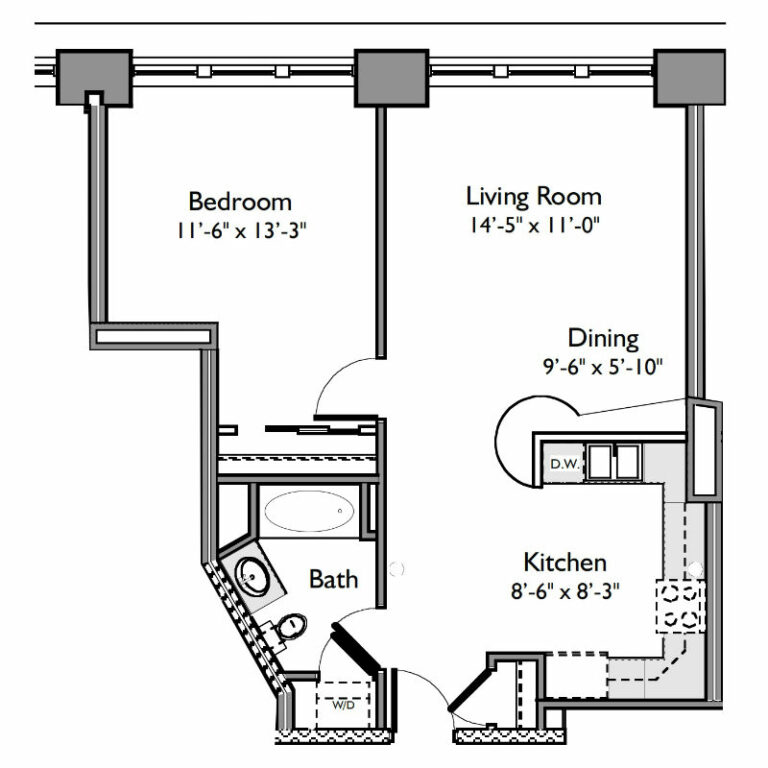Riverview Lofts - Floor Plan 203