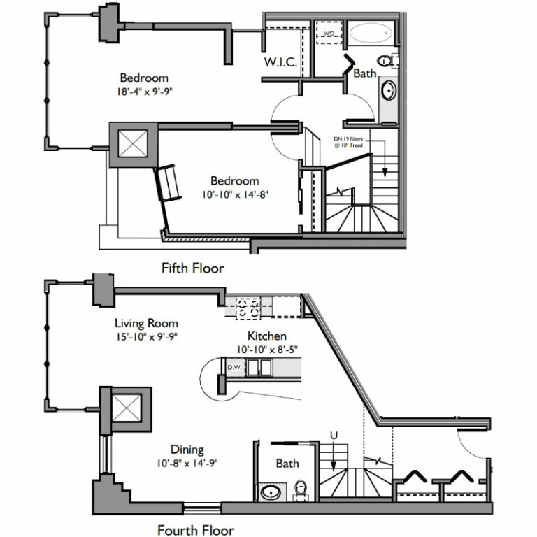 Riverview Lofts - Floor Plan 401