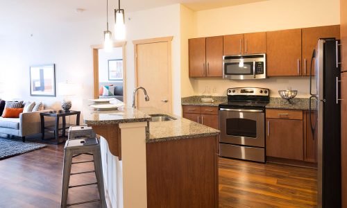 Jackson Street Kitchen with Bar Island