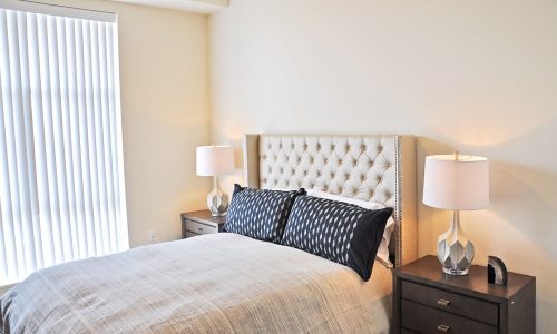 Fancy Bedroom with Two End Tables