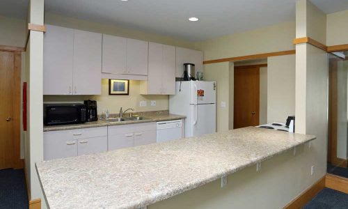 White Kitchen Separate Counter Space